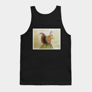 Brown Squirrel Watercolour | Melanie Jensen Illustrations Tank Top